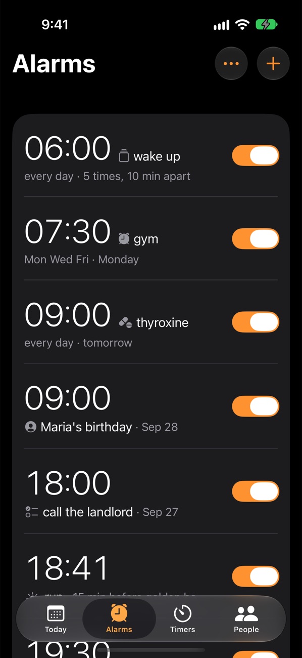 Alarms