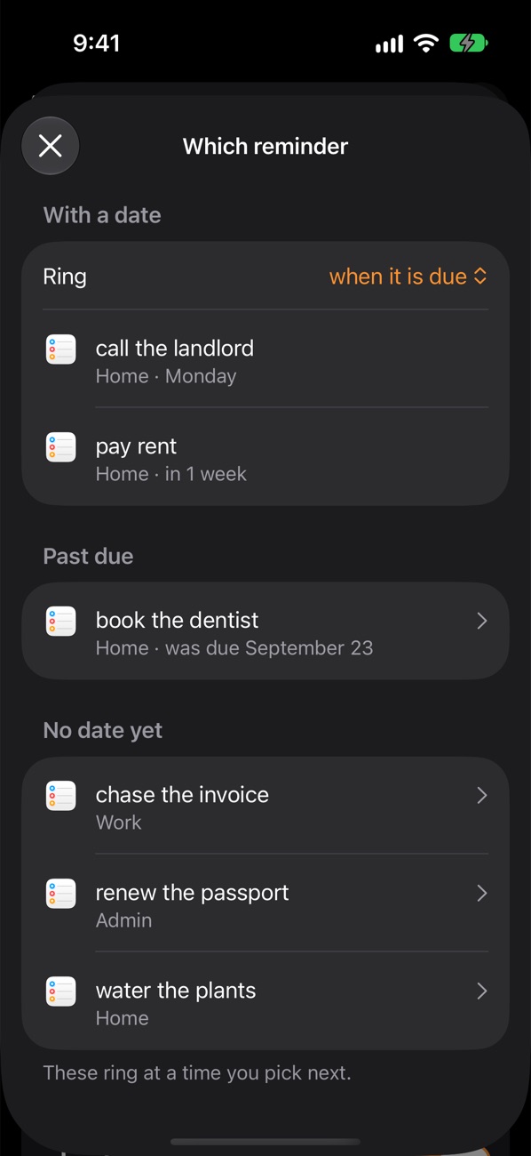 Which reminder