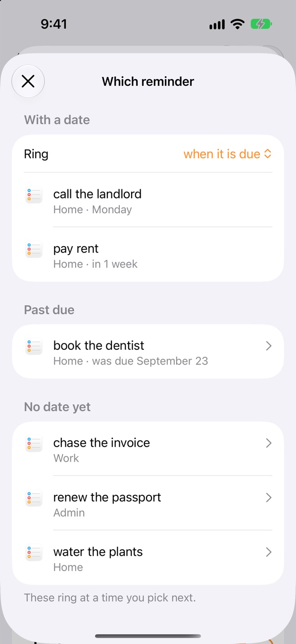 Which reminder